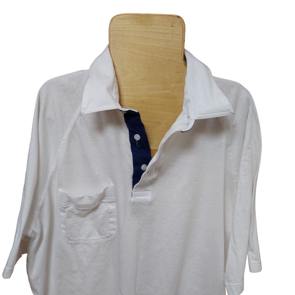 Arnold Palmer Shirt Mens XL Tall White Short Sleeve Polo Golf Activewear - Picture 2 of 8